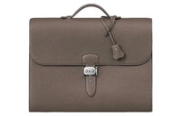 HERMES Sac A Depeches Epsom Leather Handbag Regular Men's 18 Etoupe Elephant Gray