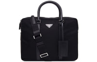 PRADA Nylon Fabric Handbag Men's Black