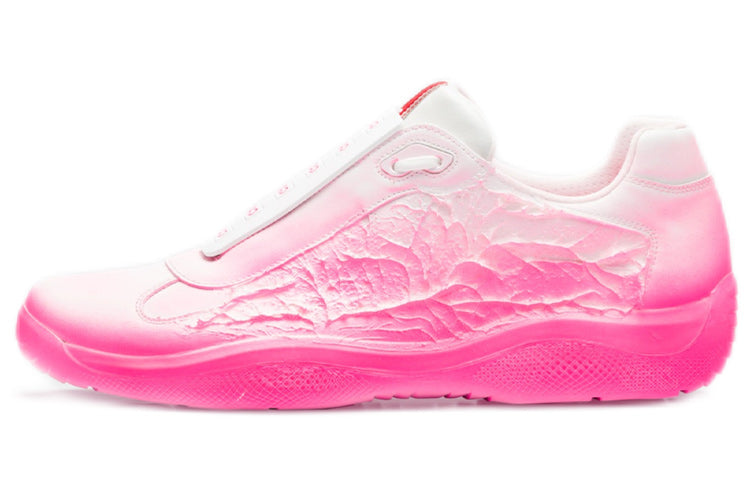 PRADA Att4ck Cushioning Anti-Slip And Wear-Resistant Low-Top Casual Shoes Unisex Neon Pink