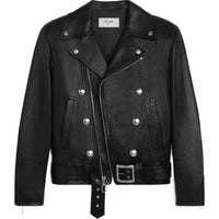 CELINE Biker Jacket With Cabochons In Calfskin