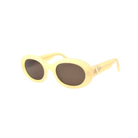 CELINE Plate Frame Oval Sunglasses Women's