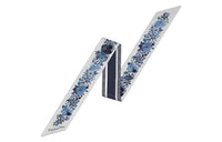 DIOR Silk Scarves Women's Ivory/Blue