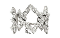 SAINT LAURENT Brass Glass Bracelets Women's Silver