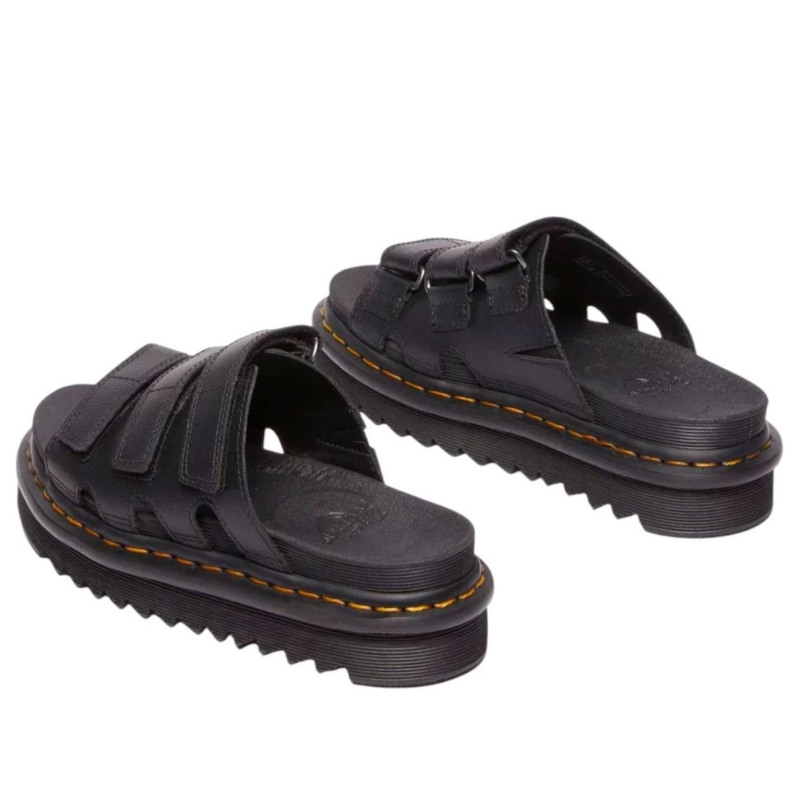 (WMNS) Dr. Martens Raine Slide Athena Leather 'Black' 40522001