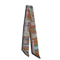 HERMES Silk Silk Scarves Women's Apricot/Black/Rose Apricot/Black/Pink
