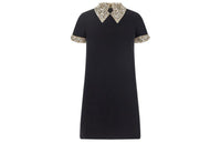 MIU MIU Short Sleeved Dress Women's Black