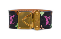 LOUIS VUITTON PVC Canvas Bangles Women's Black