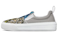 DIOR Solar Low Top Stylish Skateboarding Shoes Women's Gray White