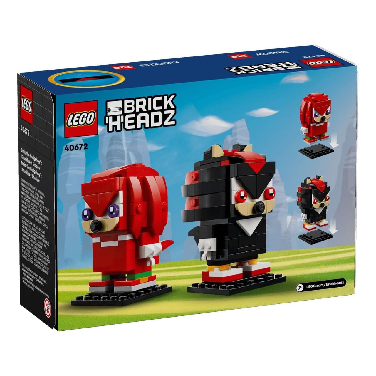 LEGO BrickHeadz Sonic the Hedgehog: Knuckles & Shadow 40672