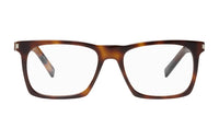 SAINT LAURENT Plate Frame Acetate Irregular Shape Eyeglass Frames Men's Tortoiseshell