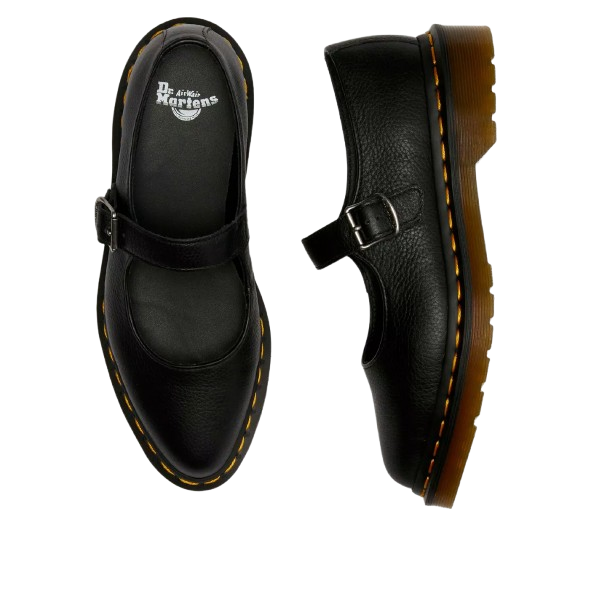(WMNS) Dr. Martens Elphie Virginia Leather Mary Jane 'Black' 40685001