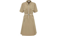 DIOR Short-Sleeved Dresses Women's Beige