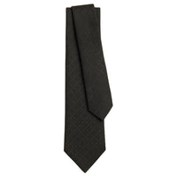 HERMES Mulberry Silk Ties Men's Moss Gray