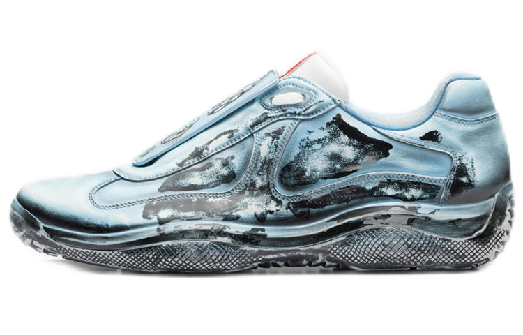 Cass x PRADA D3cay Cushioning Anti-Slip And Wear-Resistant Low-Top Athletic Shoes Unisex Sky Blue