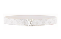 LOUIS VUITTON LV Logo Smooth Buckle Men's Width: 4cm