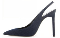 SAINT LAURENT Slim Heel High Heels Women's Dark Blue
