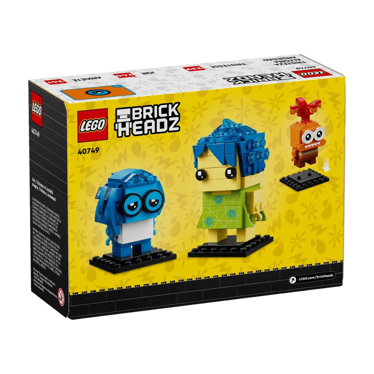 LEGO BrickHeadz Joy, Sadness & Anxiety 40749