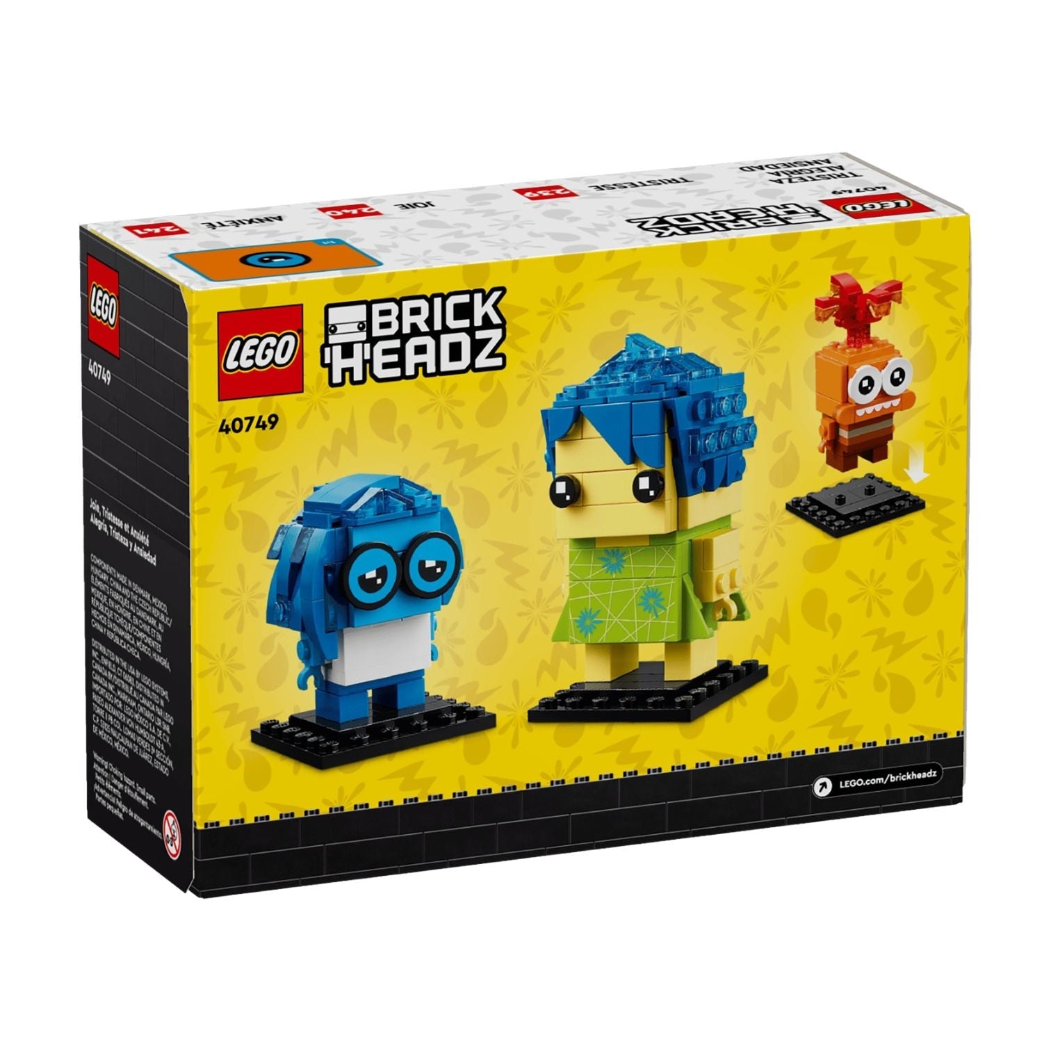 LEGO BrickHeadz Joy, Sadness & Anxiety 40749