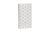 GOYARD SAINT-ROCH Canvas With Leather Dog's Teeth Wallet Unisex White