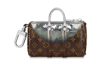 LOUIS VUITTON Nebula Mini Keepall Pouch Key Holder And Bag Charm Metallic
