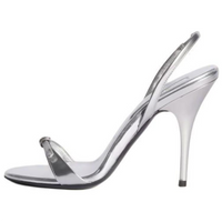 MIU MIU One Strap Sandals 10.5cm Women's Silver