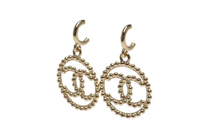 CHANEL Earrings Women's Gold