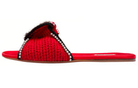 MIU MIU Slide Slippers Women's Red