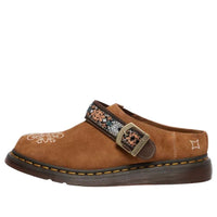 Dr. Martens Isham Suede and Jacquard Mules 'Natural Tan' 40825201