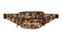 SAINT LAURENT Nux Corduroy Fanny Pack Men's Leopard