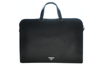 PRADA Cow Leather Shoulder Bag Crossbody Bag Handbag Briefcase Women's Black