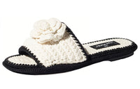 CHANEL Slide Slippers Women's White
