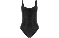 PRADA Triangle logo Rhinestone embellished Swimsuit