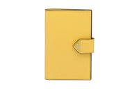 PRADA Saffiano Leather Passport Holder Men's Sunshine Yellow