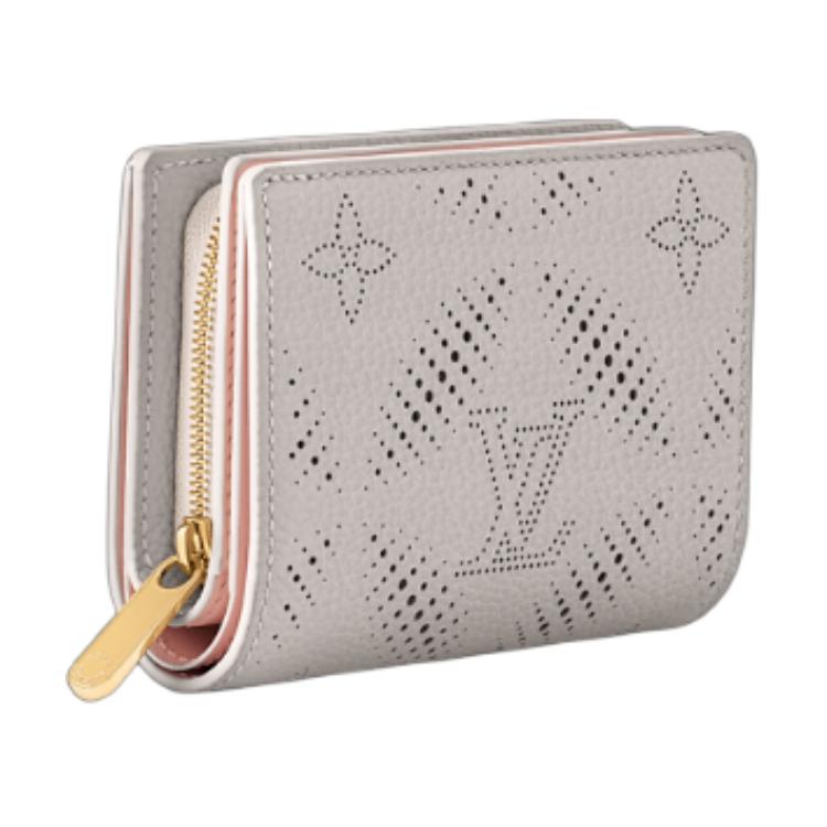 LOUIS VUITTON Portefeuille Comet Calfskin Wallet Women's Gray