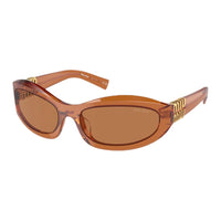 MIU MIU Acetate Metal Cat Eye Sunglasses Unisex Yellow