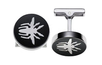 DIOR 925 Silver Resin Cufflinks Men's Black