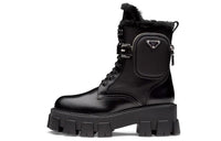 PRADA Monolith Ankle Boots Women's Black