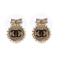 CHANEL 2014 Cc Stud Earrings