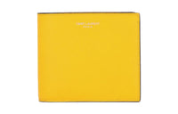 SAINT LAURENT Leather Wallet Women's Yellow