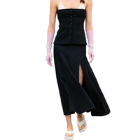 CHANEL Casual Long Skirts Women's Black