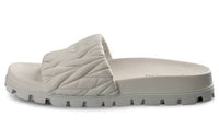 MIU MIU Slide Slippers Women's Gray White