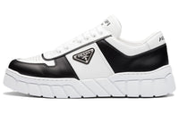 PRADA Voluminous Sneakers Leather White Black