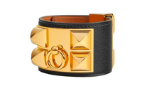 HERMES Gold-Plated Wristbands Women's Gold