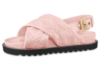LOUIS VUITTON Paseo Comfort Fashion Sandal Women's Pink
