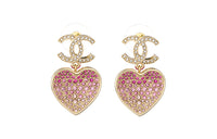 CHANEL Earrings Women's Pink