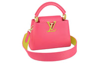 LOUIS VUITTON Capucines Leather Capusin Shoulder Crossbody Handbag Mini Women's Dragon Fruit Red