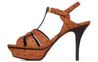 SAINT LAURENT Strap Sandals Women's Brown
