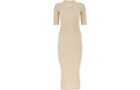 MIU MIU Short-Sleeved Dresses Women's Khaki