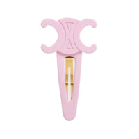 CELINE Triomphe Large Snap Hair Clip In Acetate And Steel