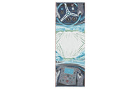 HERMES Silk Scarves Men Gray/Marine Blue/Red